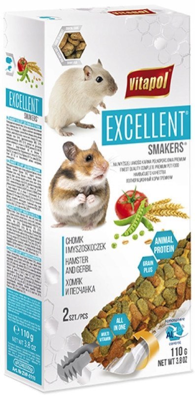 Vitapol Excellent ZVP-5111 2 x Smakers kolba chomik myszoskoczek Vitapol Excellent ZVP-5111 2 x Smakers kolba chomik myszoskoczek