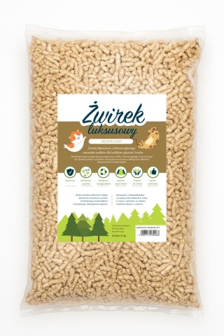 Tivo Żwirek luksusowy – naturalny drewniany pellet 10L