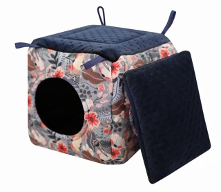 SALE Cube house two entrances for guinea pig, rat, chinchilla, pygmy hedgehog