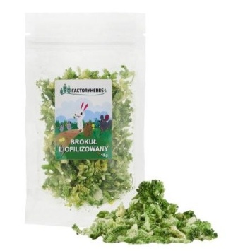 Factory Herbs Brokuł liofilizowany 10g - warzywa dla gryzoni i królików