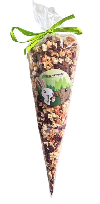 Factoryherbs Warzywne Trio 100g – naturalna przekąska dla królików i gryzoni