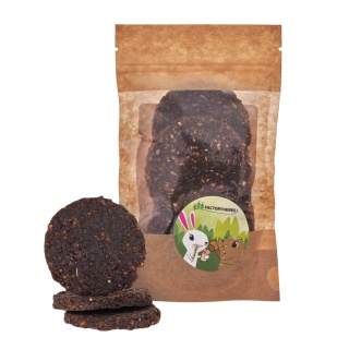 FactoryHerbs Topinambur Cookies with Flaxseed 100 g – natural treat for rabbits and rodents