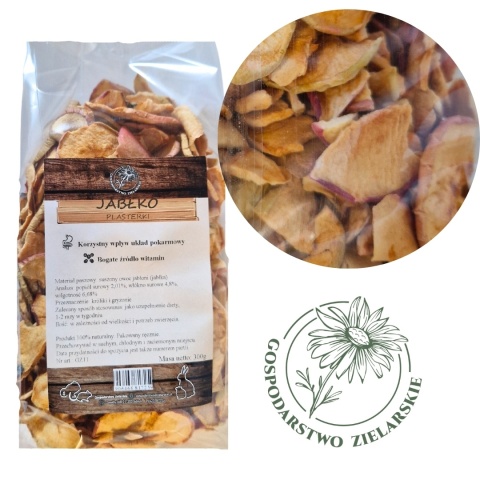 Gospodarstwo Zielarskie – Apple slices 300g for rabbits and rodents