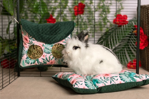 Quilted pillow for guinea pigs, rabbits, ferrets and rodents