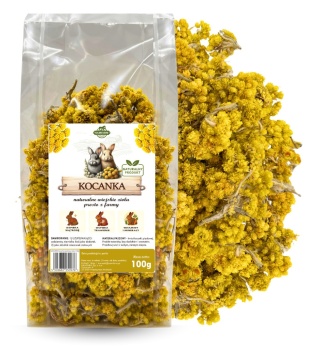 Samfarm Dried Helichrysum Flowers 100g – Supplement for Rabbits and Rodents