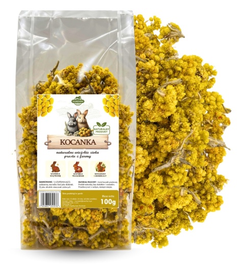 Samfarm Kwiaty kocanki piaskowej 100g - suszone kwiaty dla królików i gryzoni