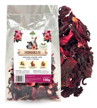 Samfarm Hibiscus Flowers 100g – Dried Petals for Rabbits and Rodents