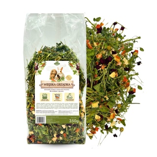 Samfarm Wiejska Grządka 350g – mieszanka ziołowo-warzywno-owocowa dla królików i gryzoni