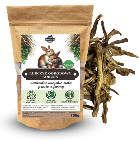 Samfarm korzeń Lubczyku Ogrodowego 100g Samfarm korzeń Lubczyku Ogrodowego 100g
