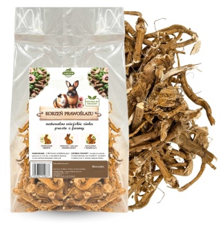 Samfarm Korzeń prawoślazu lekarskiego 100g – gryzak i przysmak dla królików i gryzoni