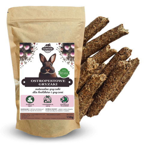 Samfarm gryzaki ostropestowe 150g Samfarm gryzaki ostropestowe 150g