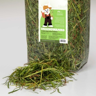 Tivo Usianowanko – Naturalne sianko z ziołami dla królika i gryzoni 1kg | Koniczyna, babka, mniszek