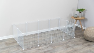Trixie Indoor Playpen for Guinea Pigs and Rabbits – White