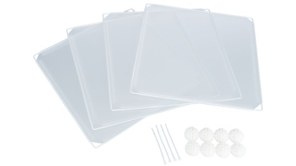 Trixie Zestaw rozszerzający do wybiegu – 4 przezroczyste panele, 35 × 35 cm