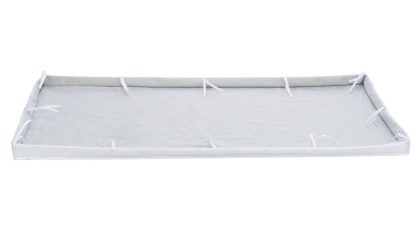 Trixie Podłoga materiałowa do wybiegu domowego 140 × 70 cm – szaro-biała