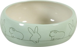 ZOLUX COSY – Miska ceramiczna dla gryzonia przeciw zachlapaniom 250 ml – zielona