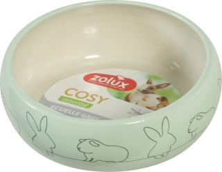 ZOLUX COSY – Miska ceramiczna dla gryzonia przeciw zachlapaniom 250 ml – zielona
