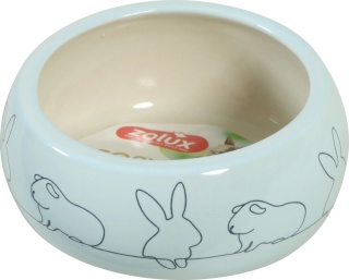 ZOLUX COSY – Miska ceramiczna dla gryzonia przeciw zachlapaniom 150 ml – niebieska