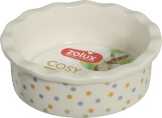 ZOLUX COSY – Miska ceramiczna dla gryzonia w groszki 100 ml