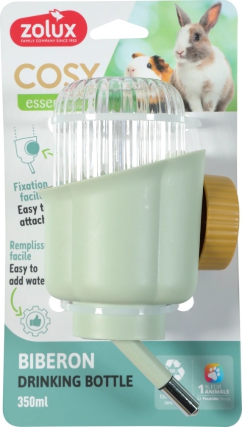 ZOLUX COSY Poidełko dla gryzoni, 350 ml – zielone