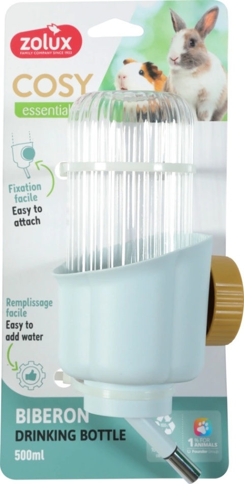 ZOLUX COSY Poidełko dla gryzoni, 500 ml – niebieskie