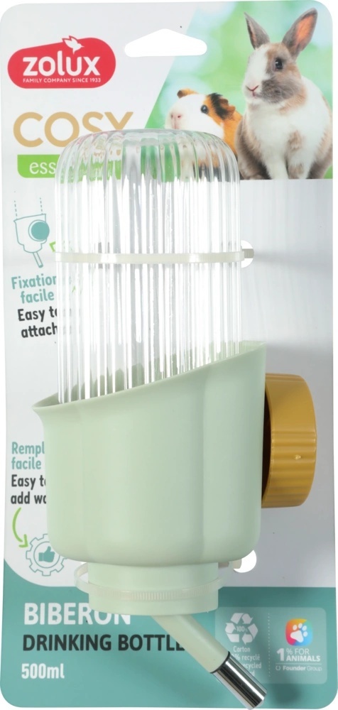 ZOLUX COSY Poidełko dla gryzoni, 500 ml – zielone