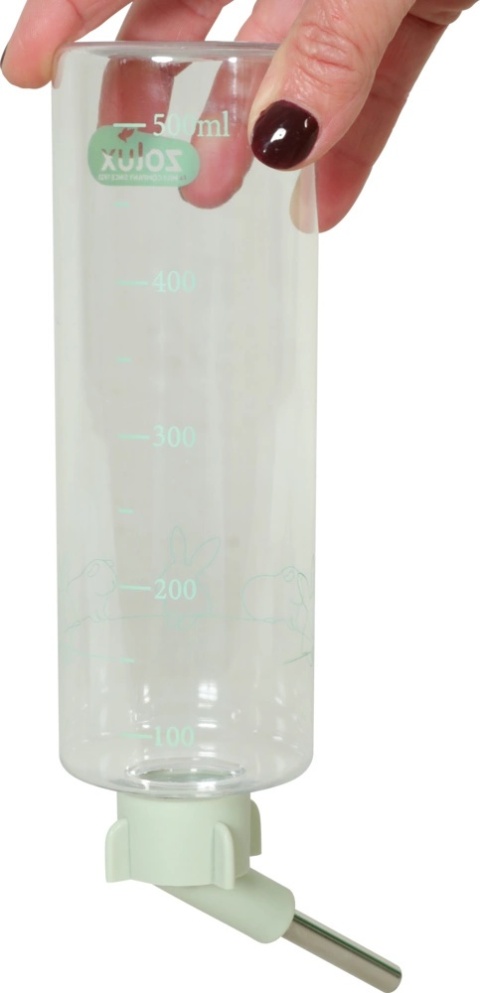 ZOLUX COSY Poidełko z miarką dla gryzoni i królików, 500 ml – zielone