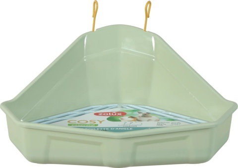 ZOLUX COSY Toaleta narożna z kartką dla królika i kawii – zielona