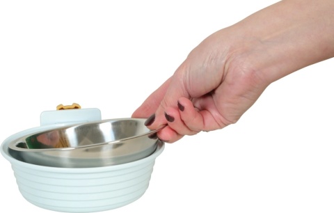 ZOLUX COSY miska dla królika i kawii, plastik/inox, 350 ml – niebieski