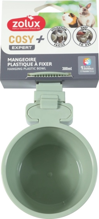 ZOLUX Miska plastikowa dla małych ssaków COSY 300 ml zielona