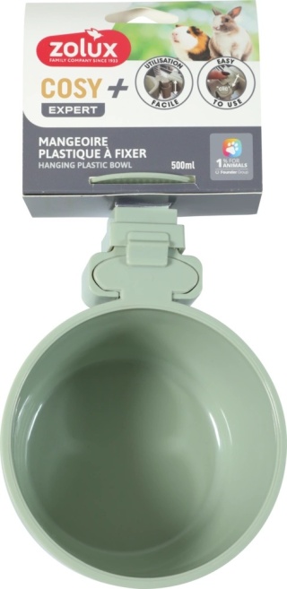ZOLUX Miska plastikowa dla małych ssaków COSY 500 ml zielona