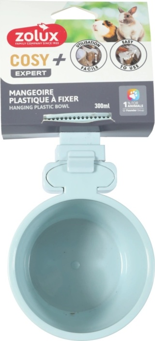 ZOLUX Miska plastikowa dla małych ssaków COSY 300 ml niebieska
