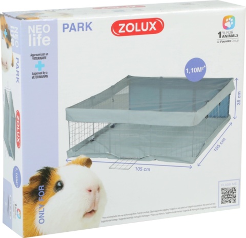 ZOLUX NEOLIFE – Wybieg Neopark dla kawii domowej (świnki morskiej) – niebieski