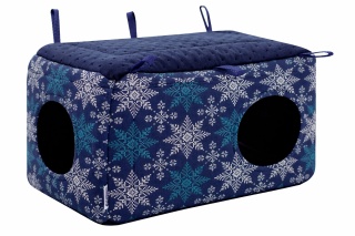 Domek z dwoma wejściami - LEWY, dla szczurów, szynszyli, kozatniczek - akcesoria do klatki