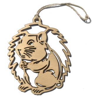 Drewniana bomba dekoracyjna – ozdoba ze sklejki