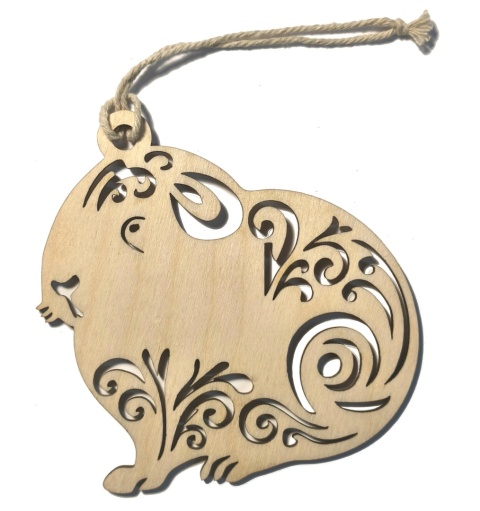 Drewniana bomba dekoracyjna – ozdoba ze sklejki