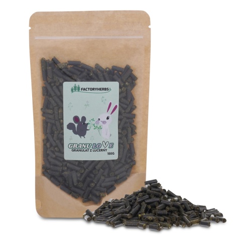 FactoryHerbs Granulat z ziela lucerny 150g
