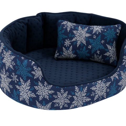 Okrągłe legowisko dla królików, świnek morskich i szynszyli z wyjmowaną poduszką i wodoodpornym spodem