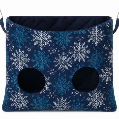 Paśnik podwójny z zapięciem dla świnek morskich, królików, szynszyli, koszatniczek - paśnik materiałowy