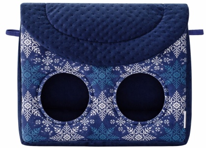 Feeder with flap for rabbits, guinea pigs, chinchillas - fabric feeder