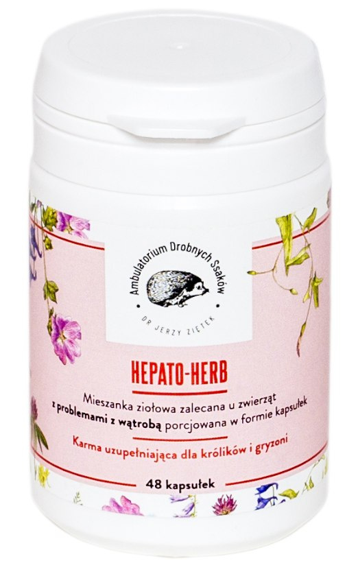 Dr Ziętek Hepato-Herb mieszanka ziołowa w kapsułkach dla królika świnki morskiej