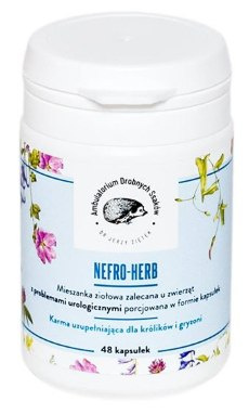 Dr Ziętek Nefro-Herb mieszanka ziołowa w kapsułkach dla królika świnki morskiej Dr Ziętek Nefro-Herb mieszanka ziołowa w kapsułkach dla królika świnki morskiej