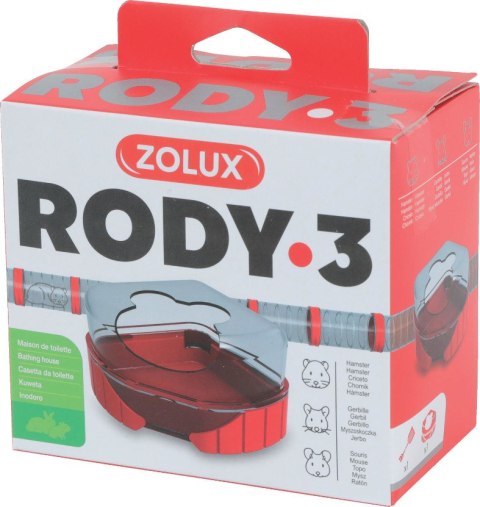 Zolux Rody3 kuweta dla chomika, myszy, myszoskoczka - różne kolory Zolux Rody3 kuweta dla chomika, myszy, myszoskoczka - różne kolory