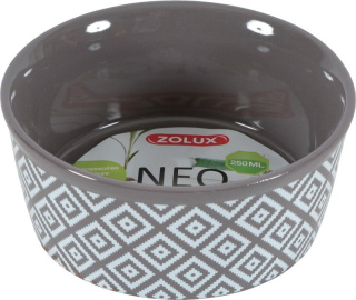 Zolux ceramic bowl for rabbit, guinea pig 250ml - grey