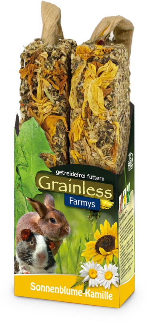 JR Farm Grainlees Farmy's kolba słonecznik rumianek 2 szt. JR Farm Grainlees Farmy's kolba słonecznik rumianek 2 szt.