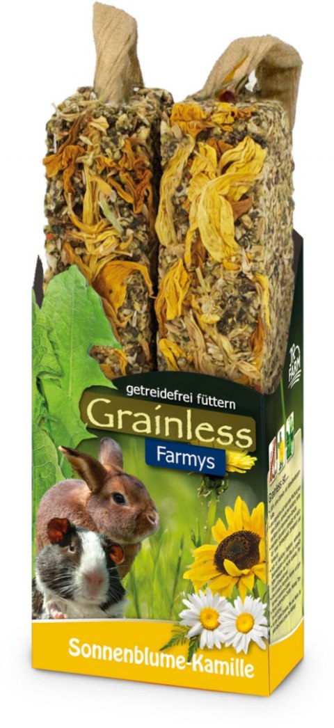 JR Farm Grainlees Farmy's kolba słonecznik rumianek 2 szt. JR Farm Grainlees Farmy's kolba słonecznik rumianek 2 szt.