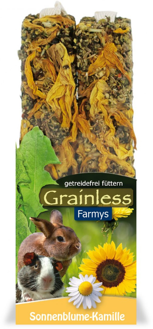 JR Farm Grainlees Farmy's kolba słonecznik rumianek 2 szt. JR Farm Grainlees Farmy's kolba słonecznik rumianek 2 szt.