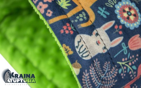 Kraina Tuptusia duża norka domek usztywniony „Leśne zwierzęta” dla gryzoni i jeży pigmejskich XL Kraina Tuptusia duża norka domek usztywniony „Leśne zwierzęta” dla gryzoni i jeży pigmejskich XL