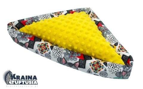 Legowisko narożne trójkątne "Abstrakcja" dla świnek morskich, gryzoni Legowisko narożne trójkątne "Abstrakcja" dla świnek morskich, gryzoni