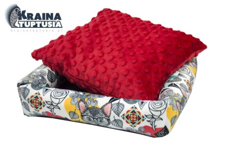 Legowisko z poduszką duże "Abstrakcja" dla królików i gryzoni Legowisko z poduszką duże "Abstrakcja" dla królików i gryzoni
